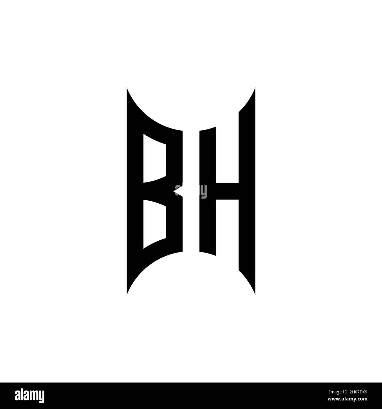 BG logo with geometric shape vector monogram design template isolated on white background Stock Vector