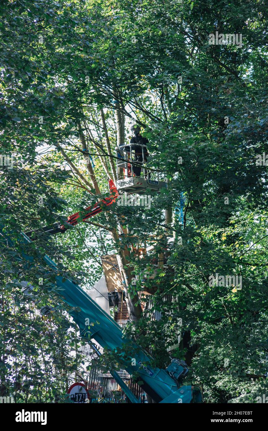 Wendover, England, UK 10th October 2021. In the early hours of Sunday