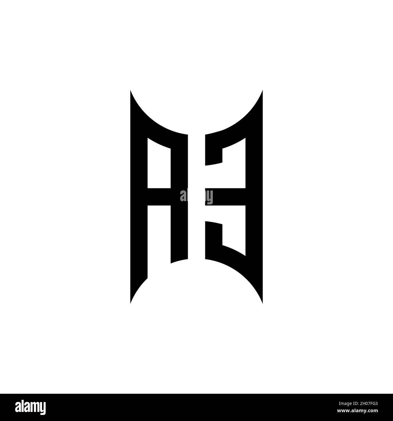 AE logo with geometric shape vector monogram design template isolated ...