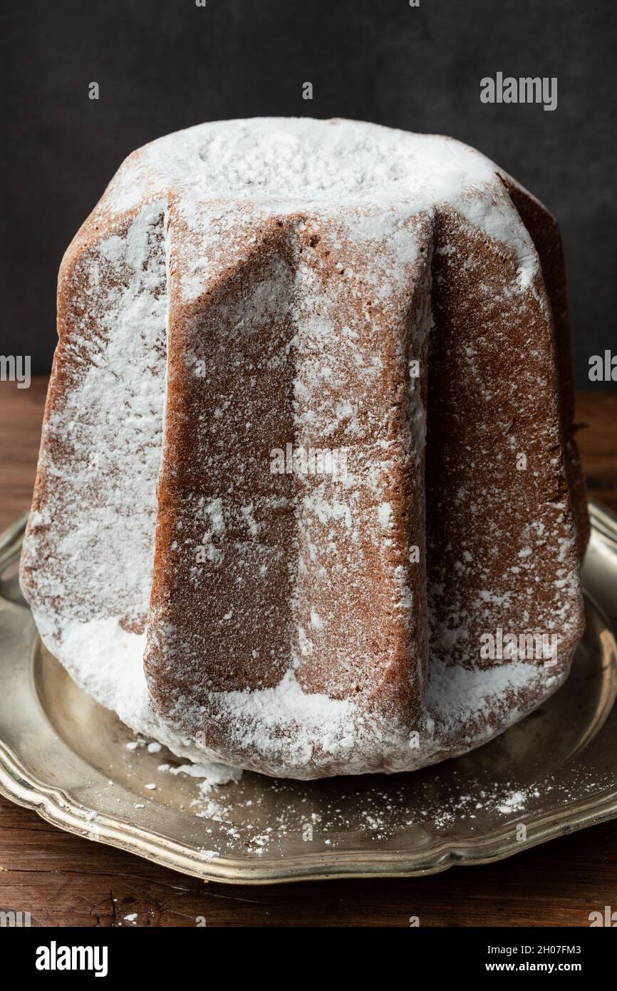Pandoro, italian christmas cake Stock Photo