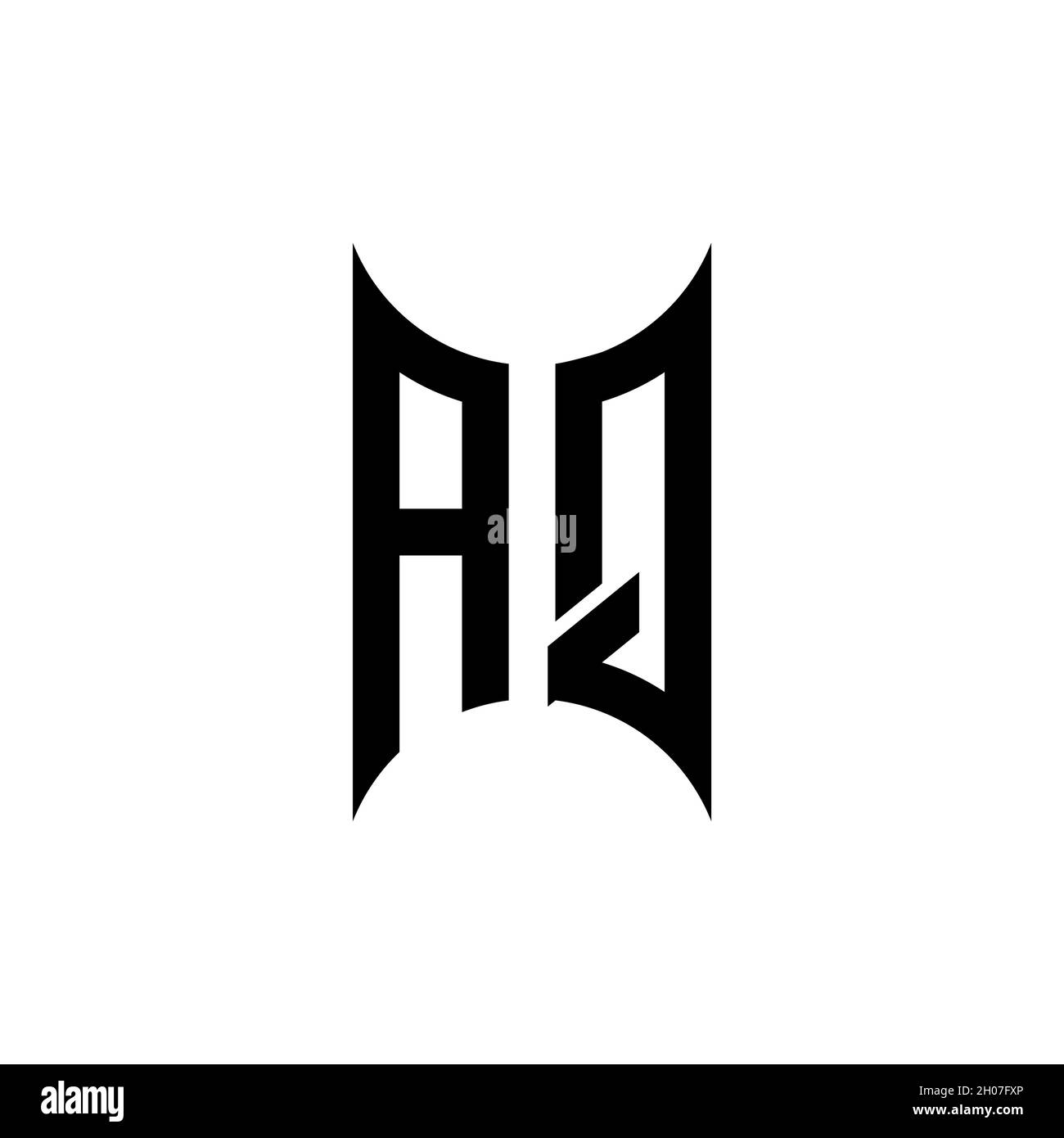 AP Monogram geometric shape style template. Monogram initial design vector on isolated background Stock Vector