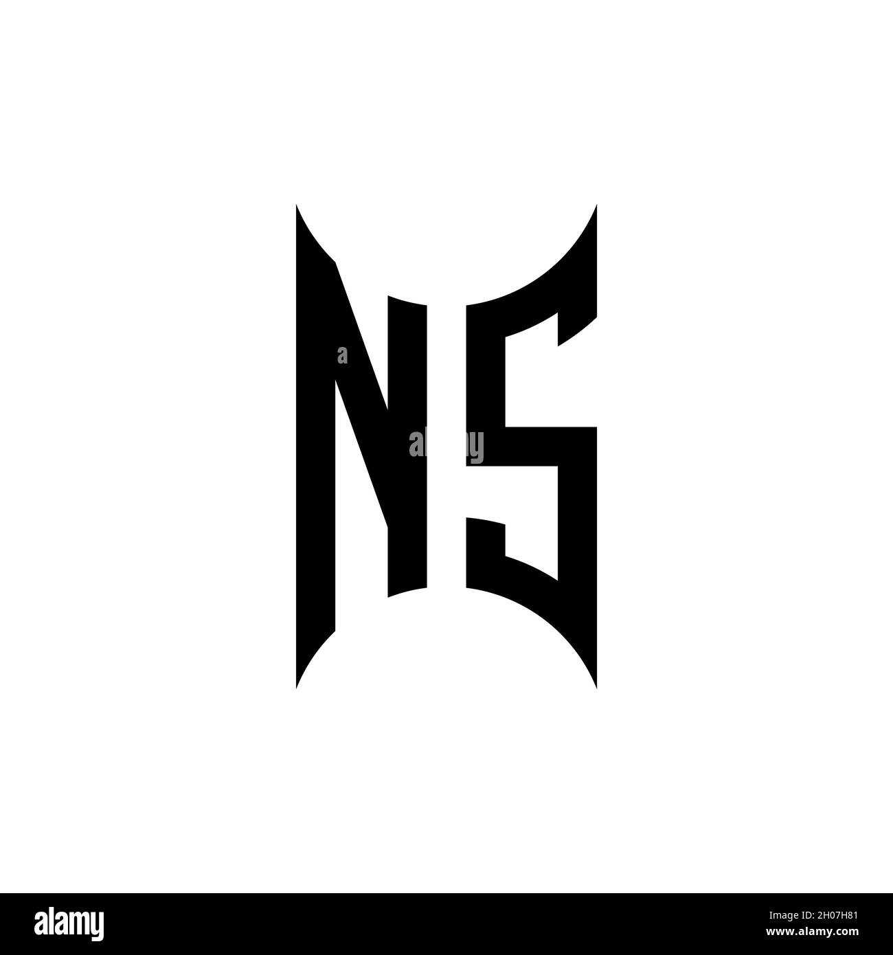 MR Monogram geometric shape style template. Monogram initial design ...