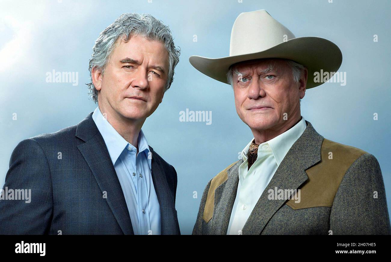 Los Angeles. USA. Patrick Duffy and Larry Hagman in the ©TNT new TV : Dallas (2012). The story focuses on the offspring bitter rivals and brothers JR and Bobby