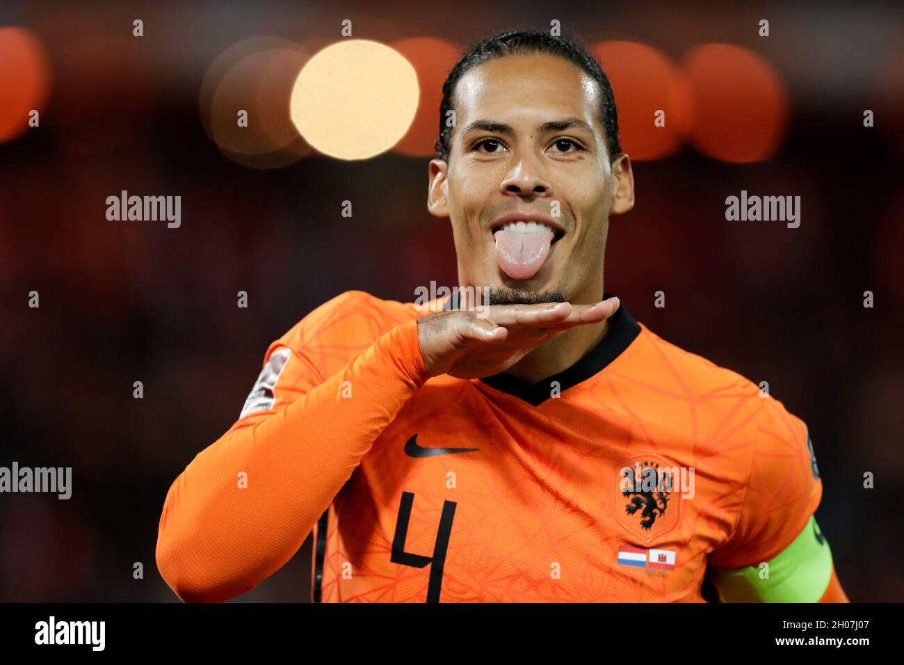 ROTTERDAM, NETHERLANDS OCTOBER 11 Virgil van Dijk of the Netherlands