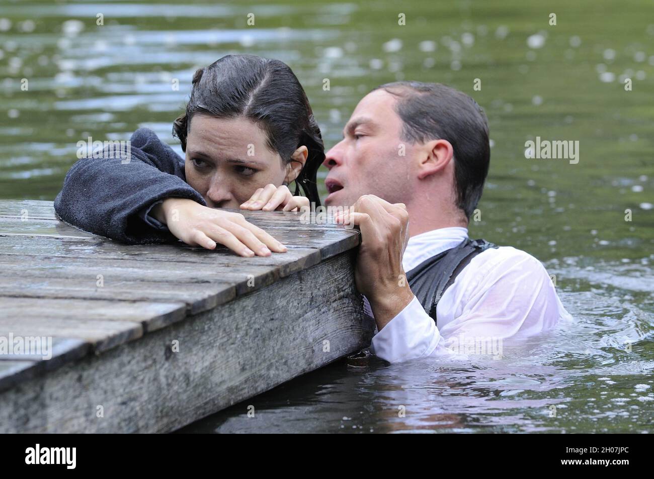 England, UK. Rebecca Hall and Dominic West in a scene from the ©Cohen Media  Group new movie: The Awakening (2012) Plot: 1921 England is overwhelmed by  the loss and grief of World, image size:1300x953