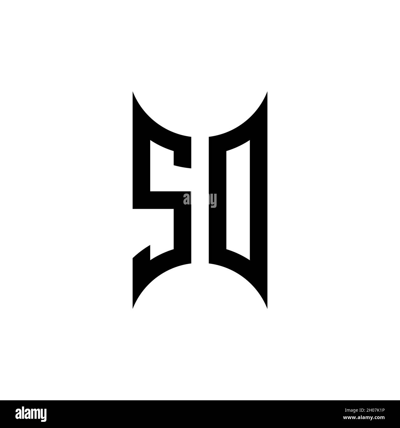 RN Monogram geometric shape style template. Monogram initial design vector on isolated background Stock Vector