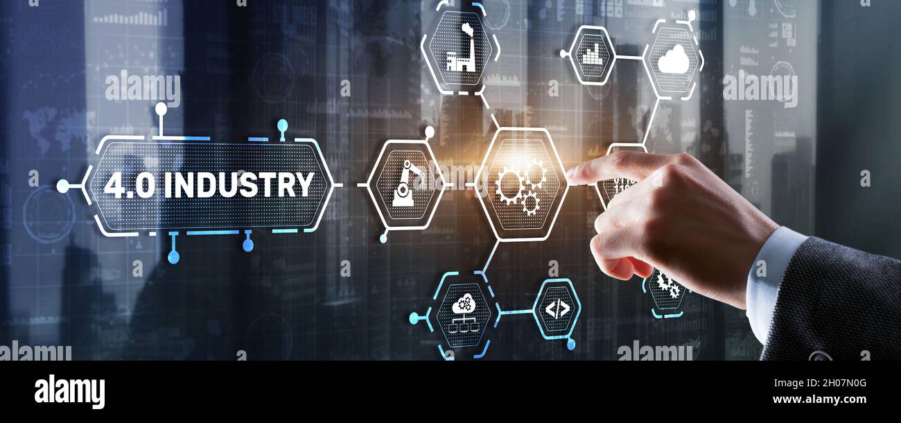 Industry 4.0 - The Fourth Industrial Revolution. Business Technology ...