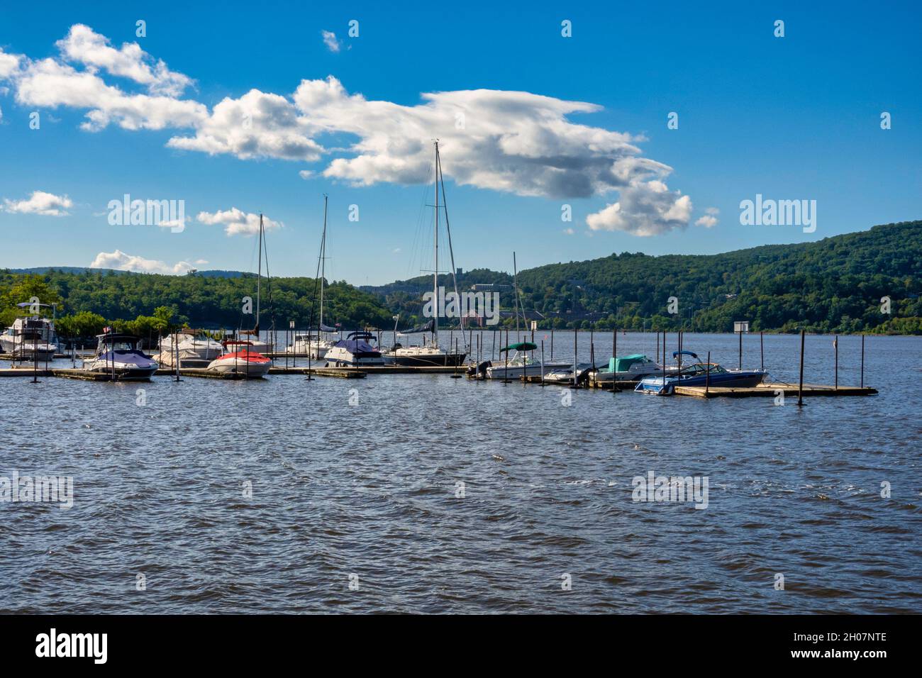 Cold Spring is an historic village located on the Hudson River, New York, USA 2021 Stock Photo