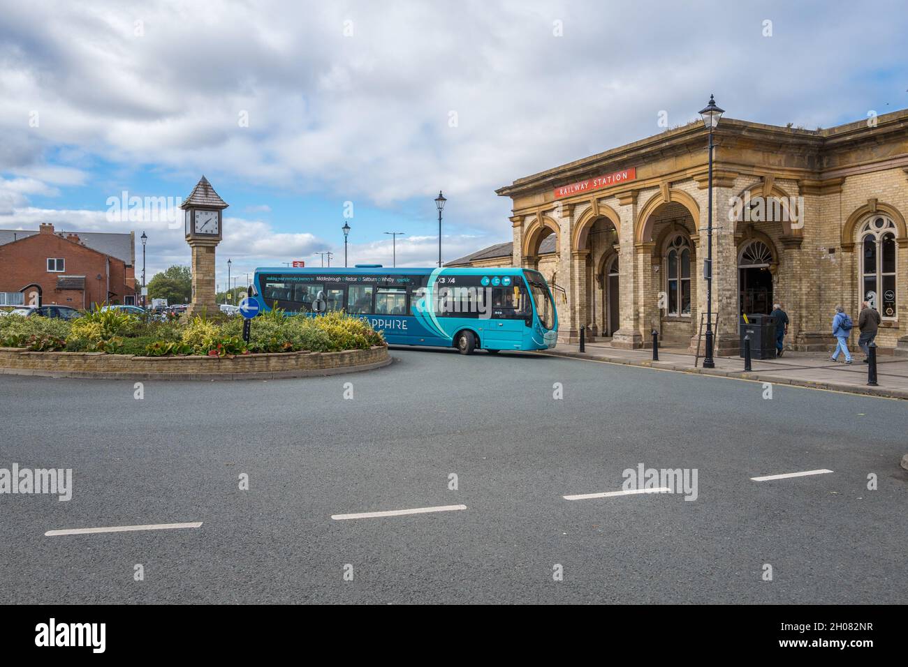 Saltburn by the Sea Victorian railway station Stock Photo Alamy