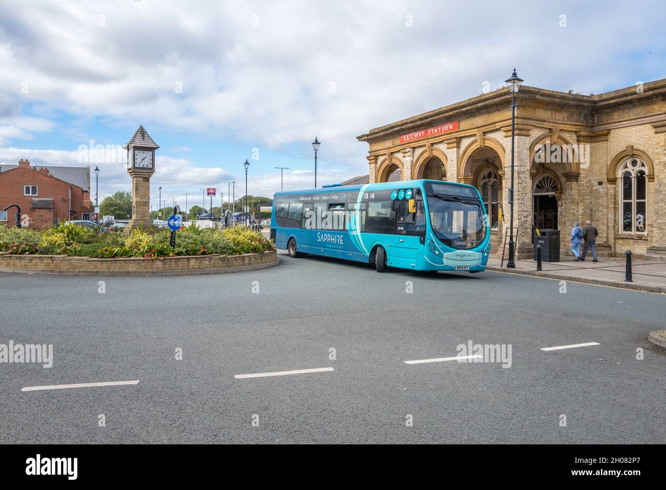 Saltburn by the Sea Victorian railway station Stock Photo Alamy