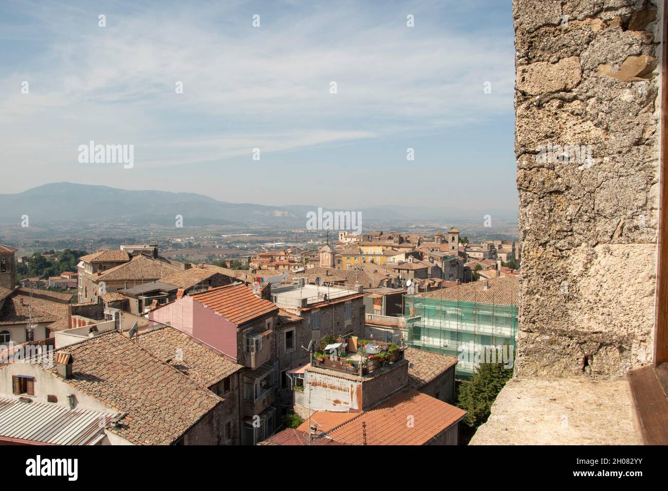 Image of the city of Anagni, an ancient medieval city in central Italy, Europe. Stock Photo