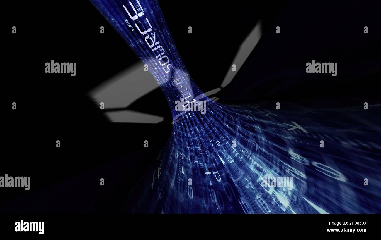 Driving through the data source tunnel Stock Photo - Alamy