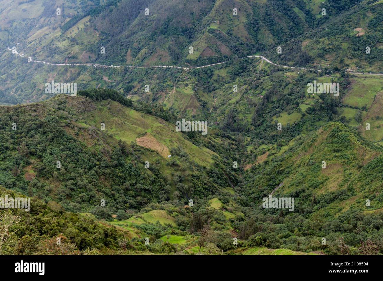Landscape of southern Ecuador Stock Photo