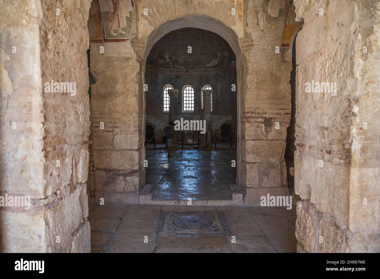 Demre, Antalya Turkey October 03 2021 View of the frescoes inside