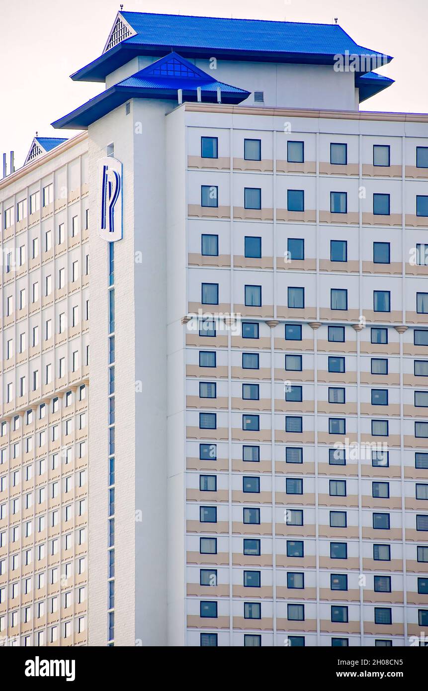 IP Casino Resort is pictured, Oct. 9, 2021, in Biloxi, Mississippi. IP Casino, located in Back Bay Biloxi, opened in 1997 as Imperial Palace. Stock Photo