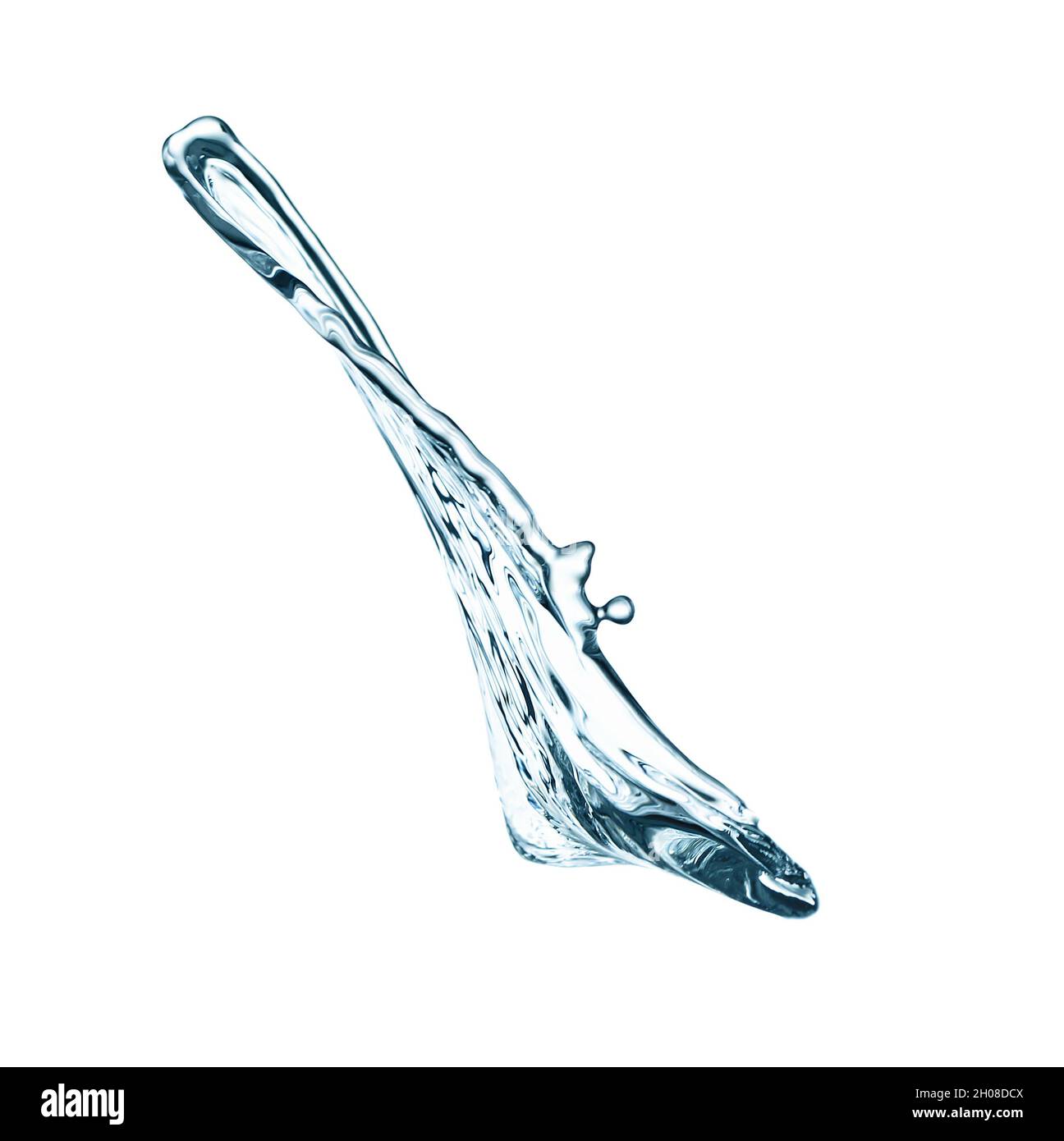 Abstract splash of water on white background Stock Photo - Alamy