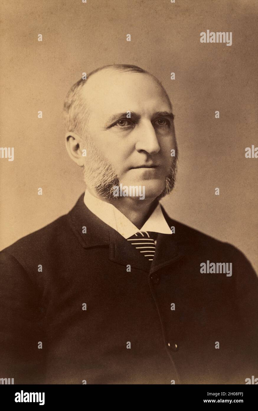 Chauncey Depew (1834-1928), American attorney, businessman, and Republican politician, U.S. Senator from New York, head and shoulders Portrait, Fredricks Knickerbocker Studio, 1888 Stock Photo