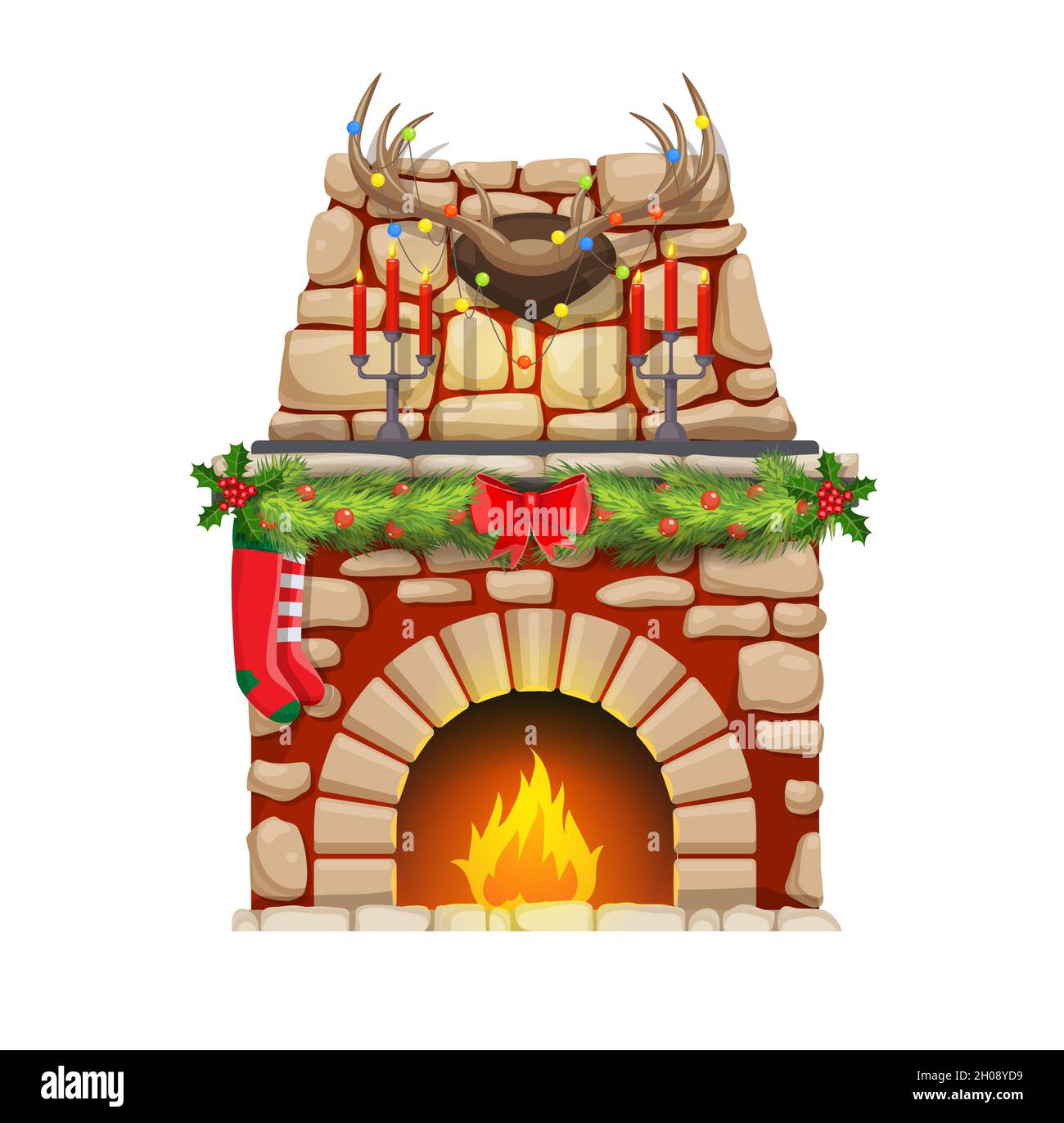 Christmas Fireplace Animated