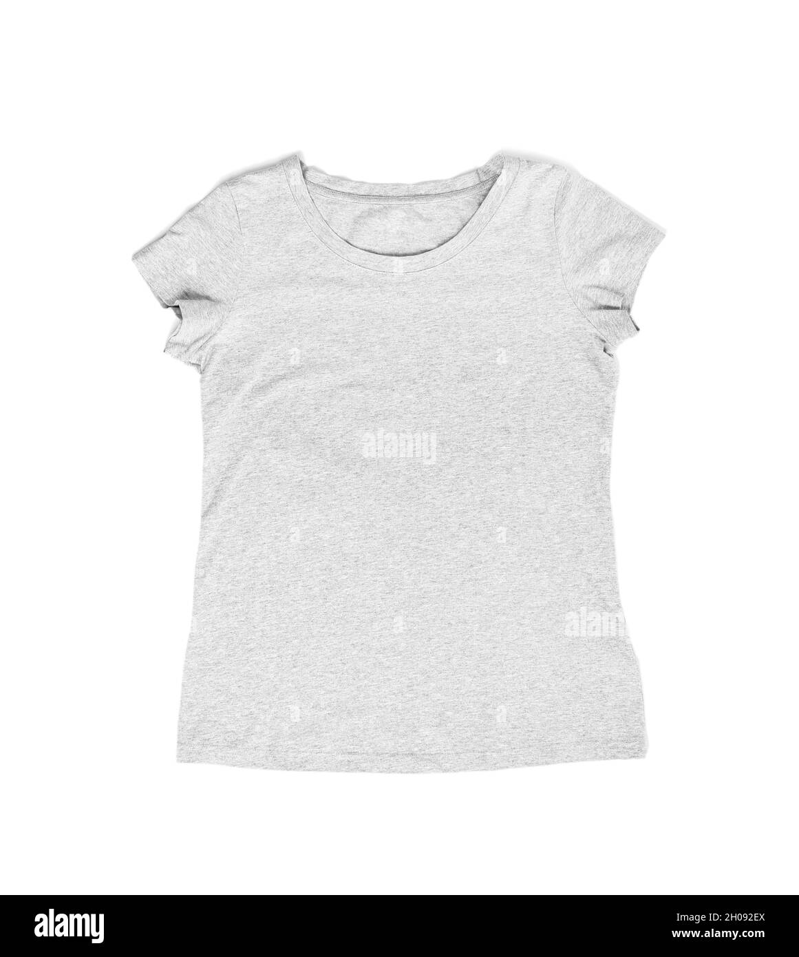 Blank gray t-shirt on white background Stock Photo - Alamy