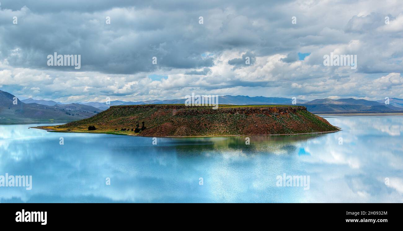 Lake in Puno - Perú Stock Photo