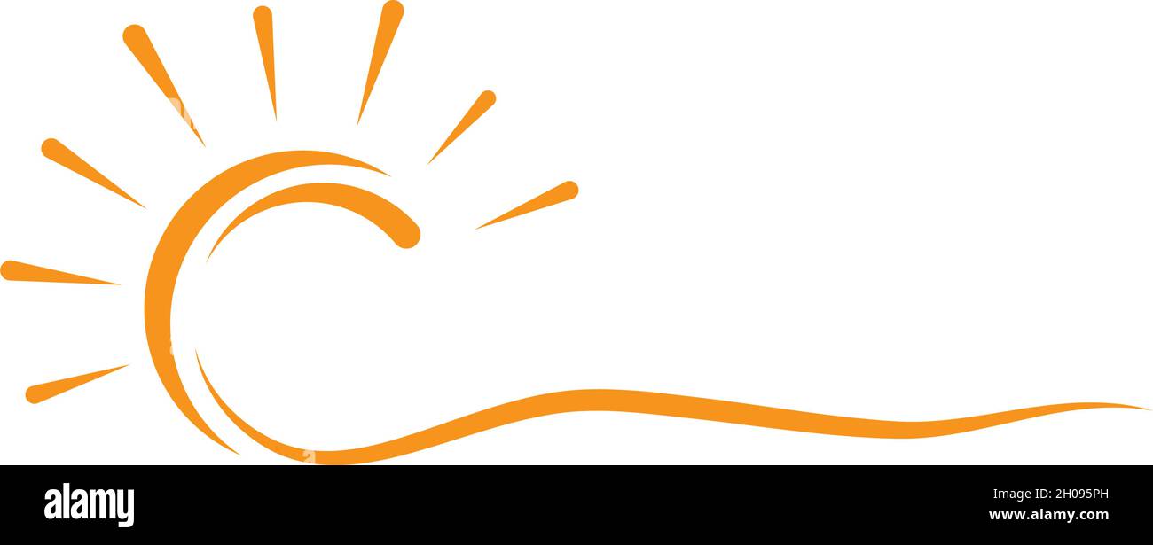 sun ilustration logo vector icon template Stock Vector Image & Art - Alamy