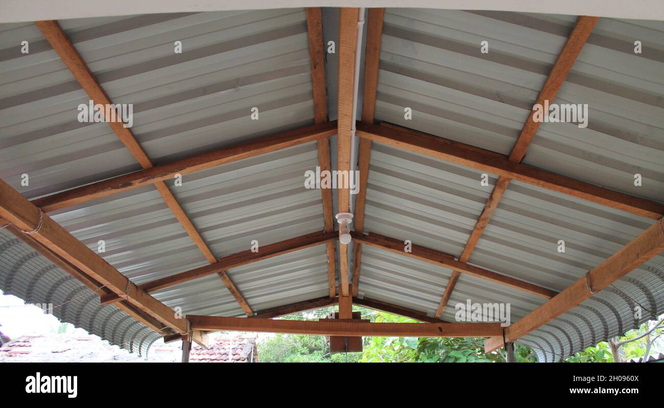 wooden roof Stock Photo