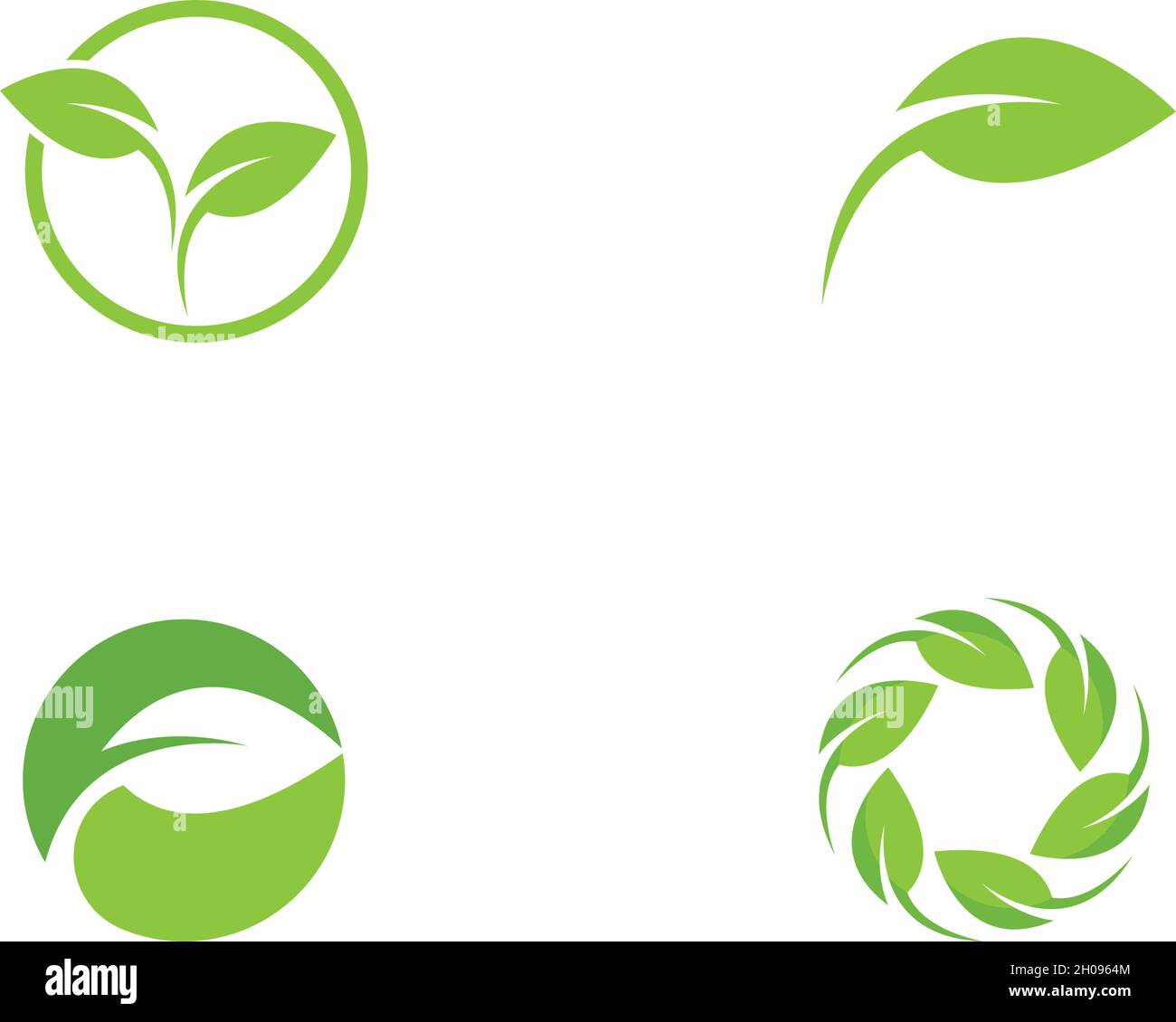Green leaf logo ecology nature element vector icon Stock Vector Image ...