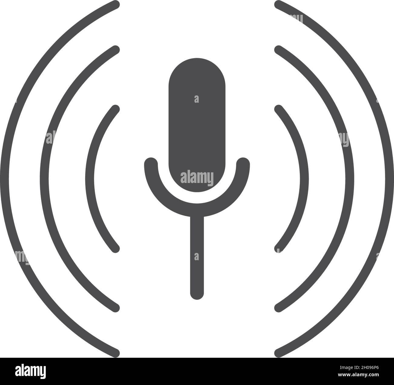 microphone icon vector template flat design Stock Vector Image & Art ...