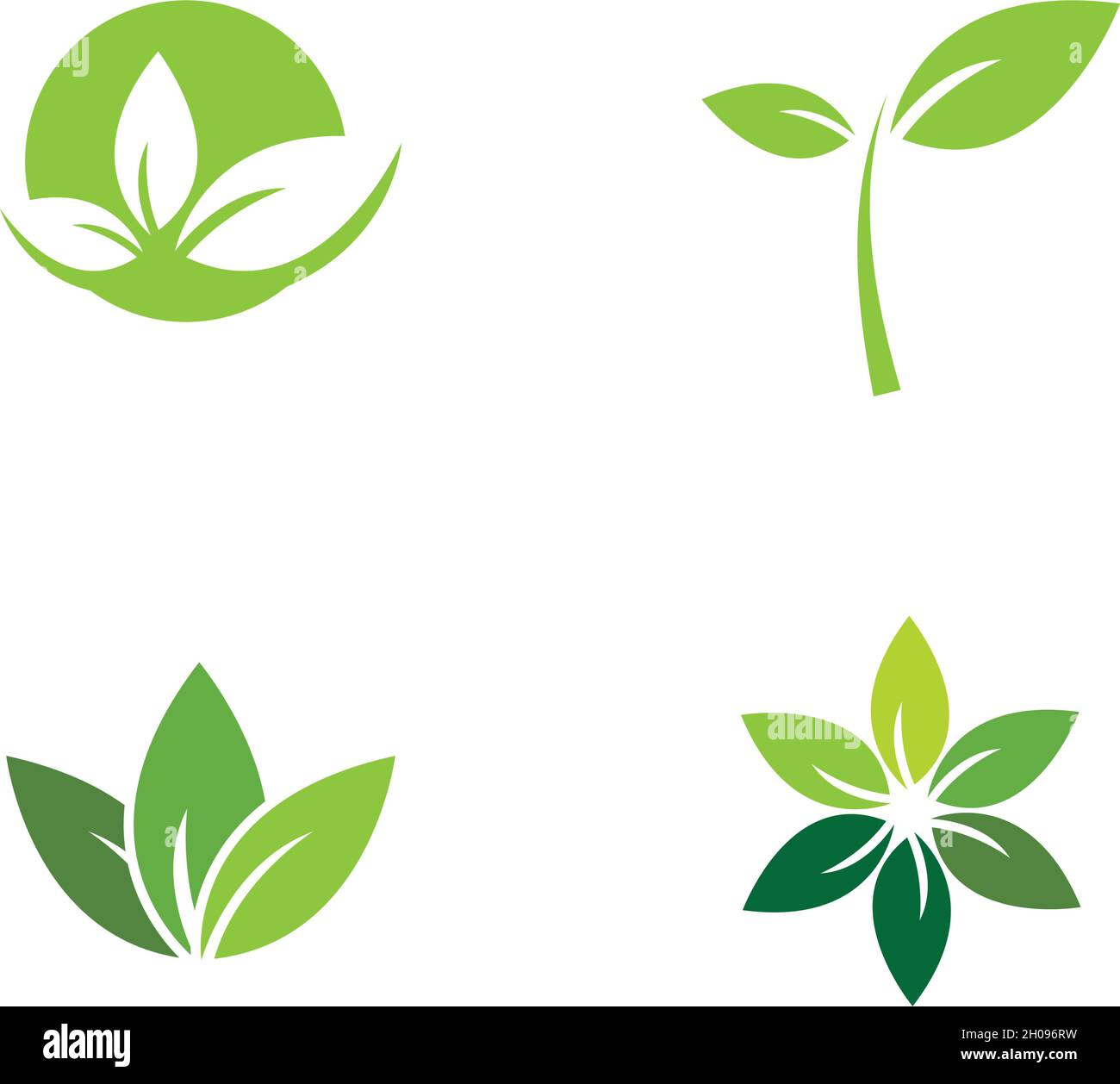 Green leaf logo ecology nature element vector icon Stock Vector Image ...