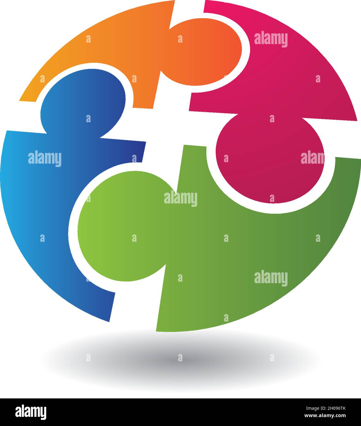 Community, network and social icon design template Stock Vector
