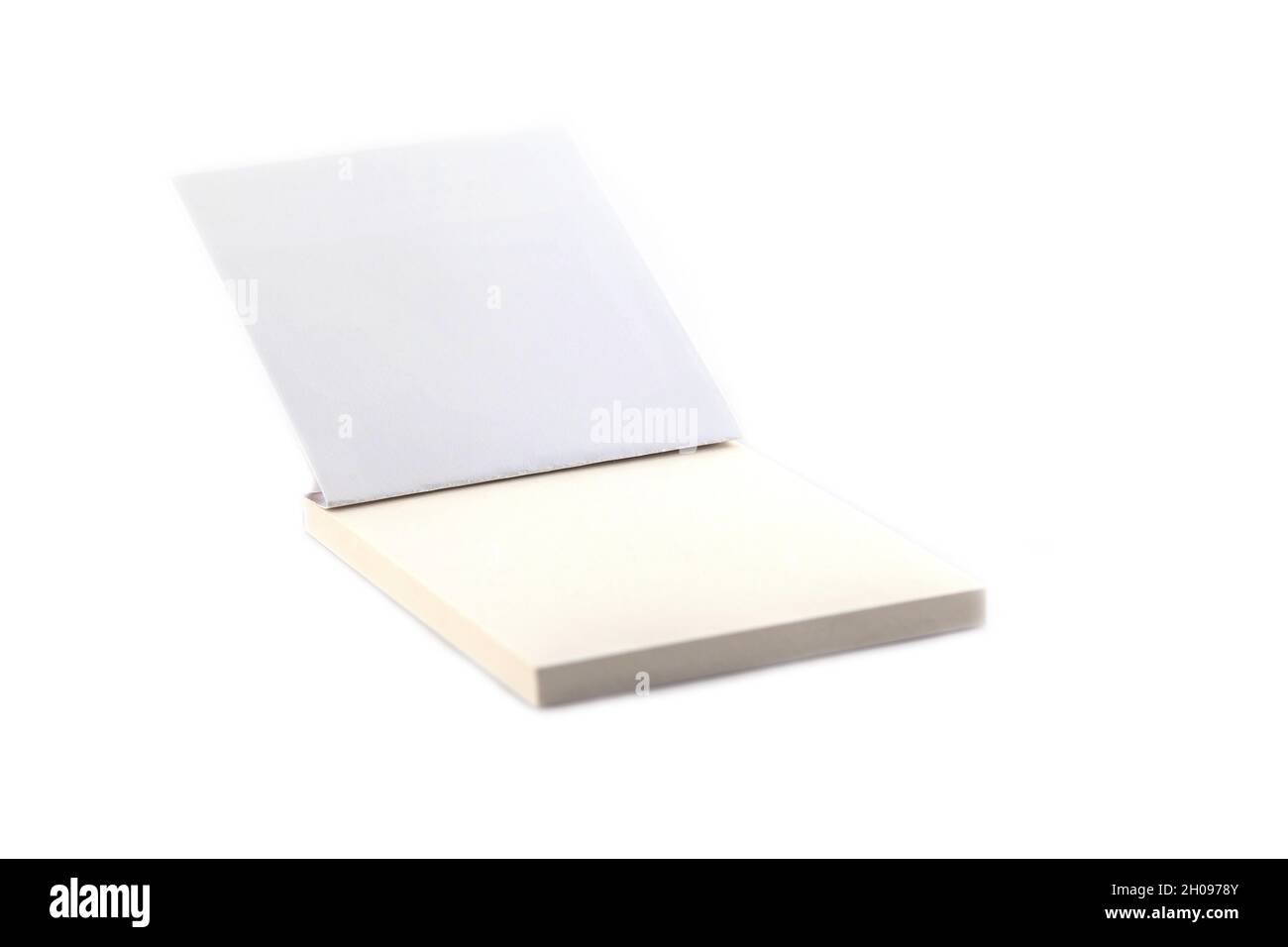 White spiral emty notebook on white background Stock Photo