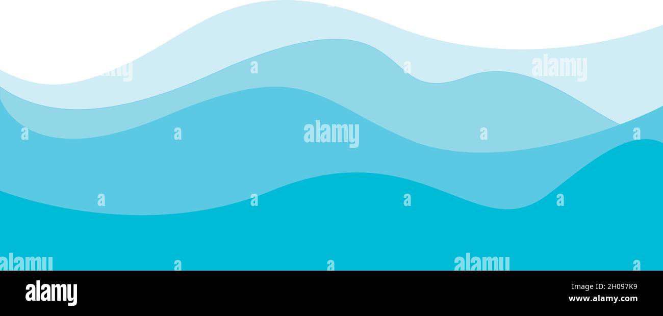 wave background for business template Stock Vector