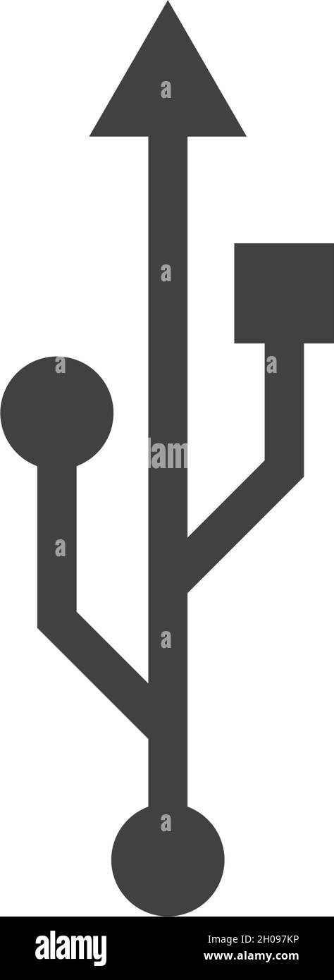 USB data transfer logo vector template Stock Vector