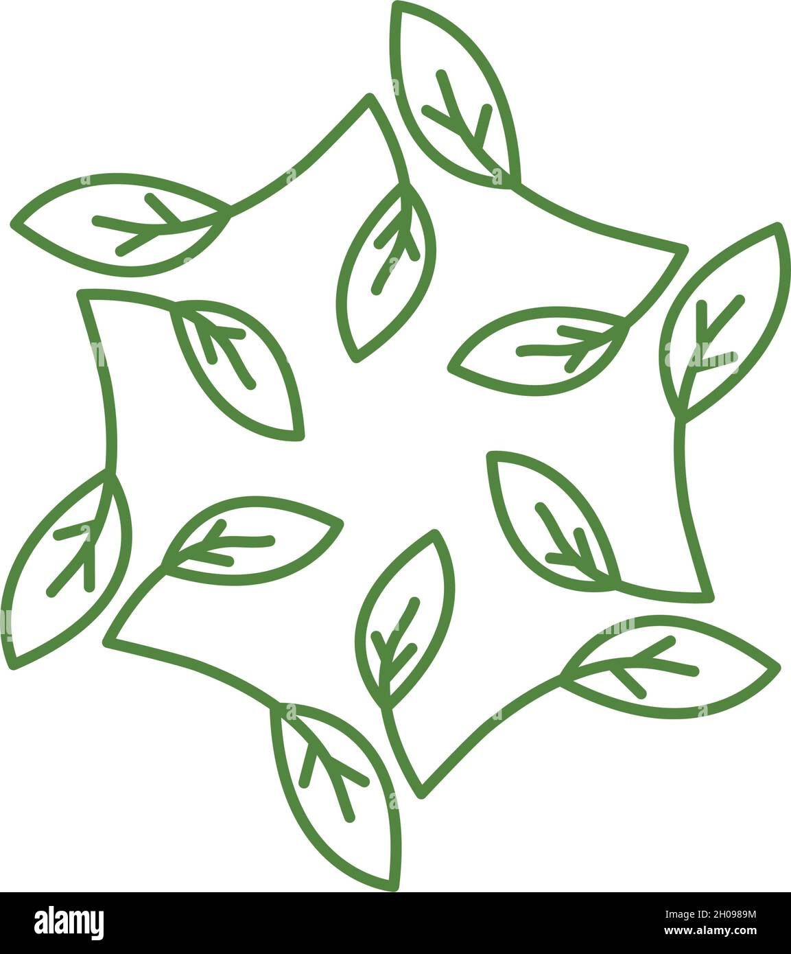 Green leaf logo ecology nature element vector Stock Vector Image & Art ...