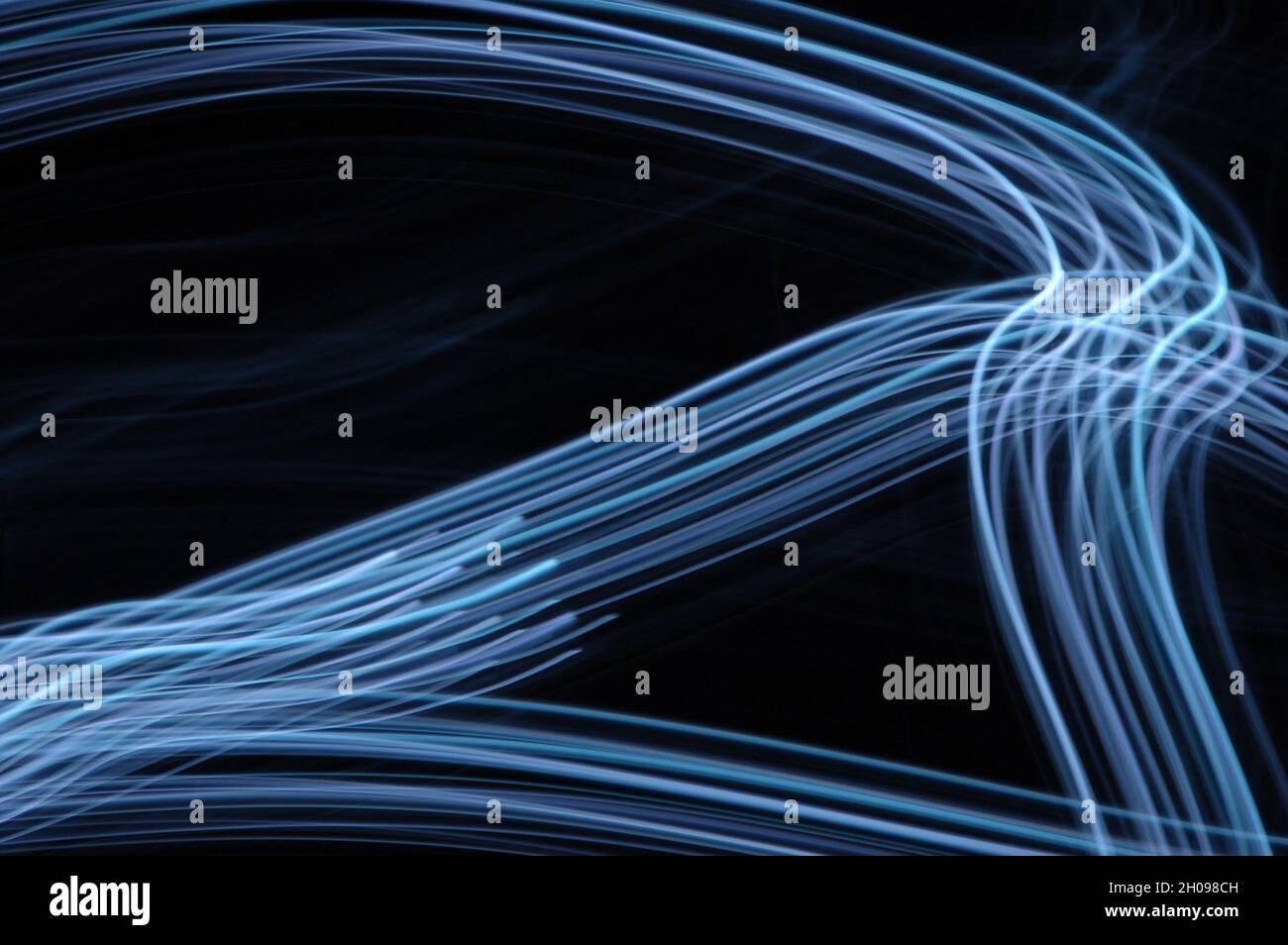 abstract blue light lines Stock Photo - Alamy