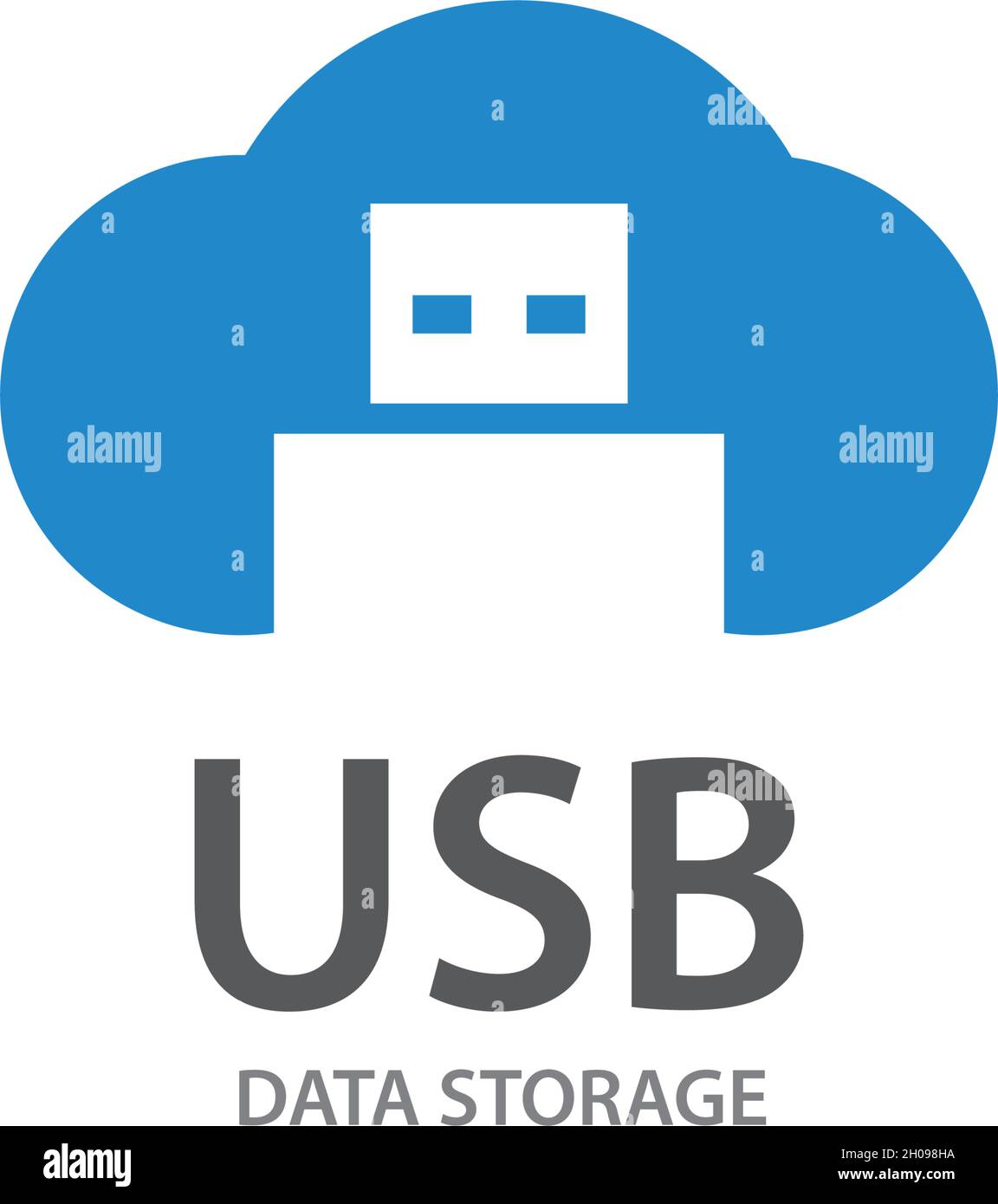 USB data transfer logo vector template Stock Vector