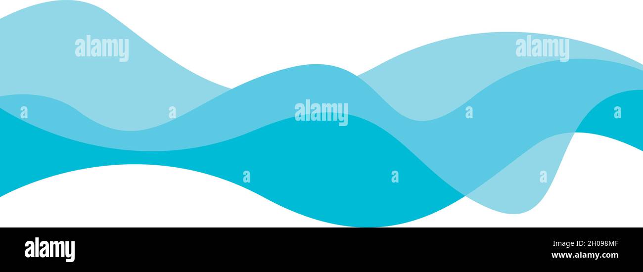 wave background for business template Stock Vector