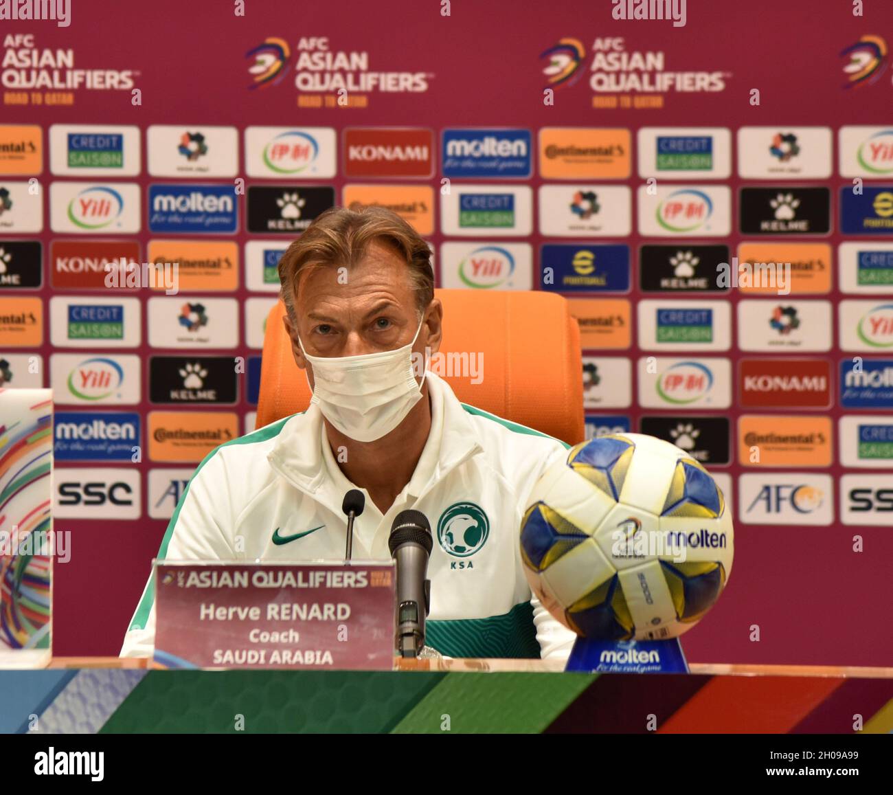 Saudi Arabia Coach Herve Renard During Editorial Stock Photo - Stock Image