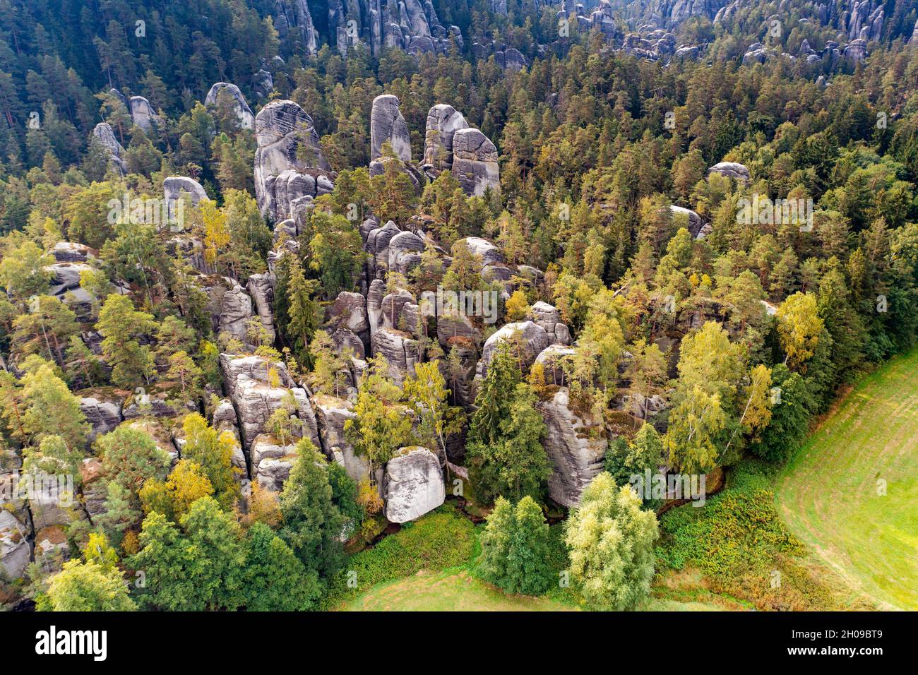skalni mesto, Adrspach, Adrspasske skaly (narodni prir. pamatka), Ceska ...
