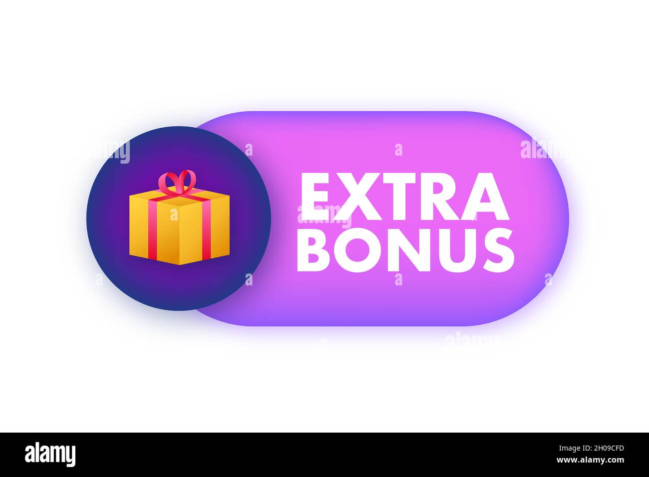 Bonus Update Poster Example Extra Bonus for promotion design. Surprise banner. Discount banner ...