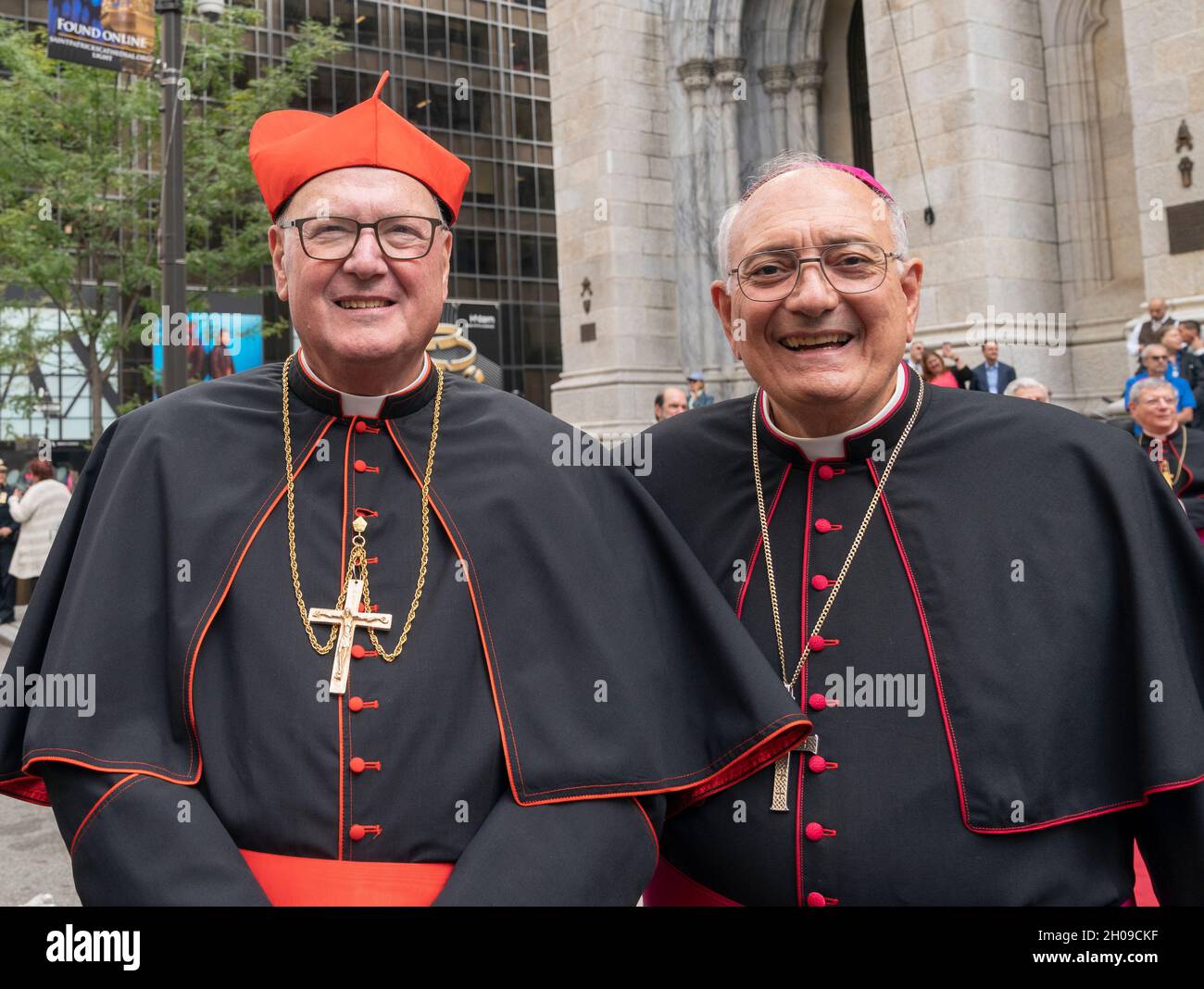 New York, NY October 11, 2021 Cardinal Timothy Dolan and Brooklyn