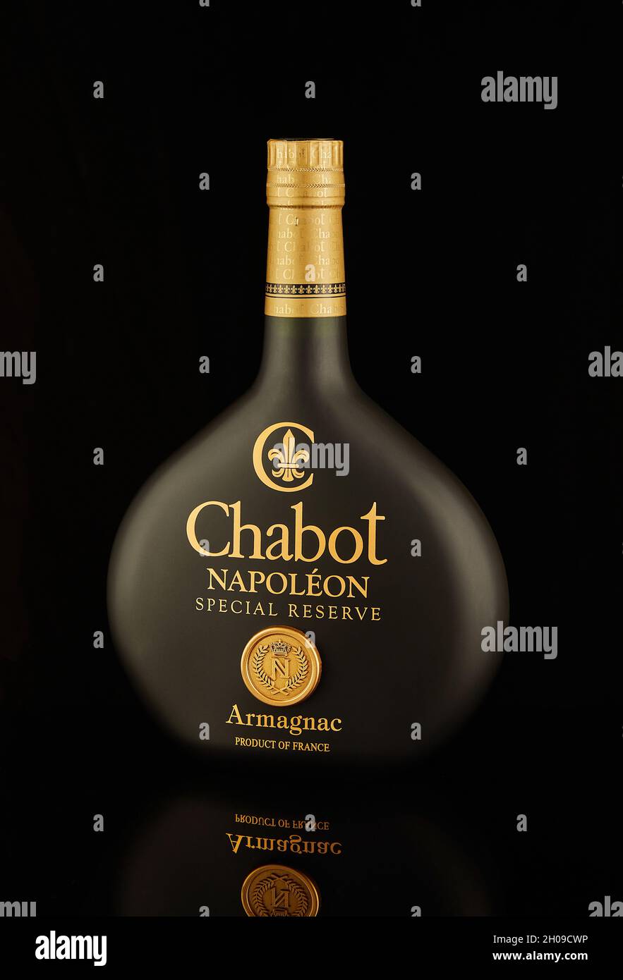 Armagnac Chabot, Napoleon Special Reserve made in France. Stock Photo