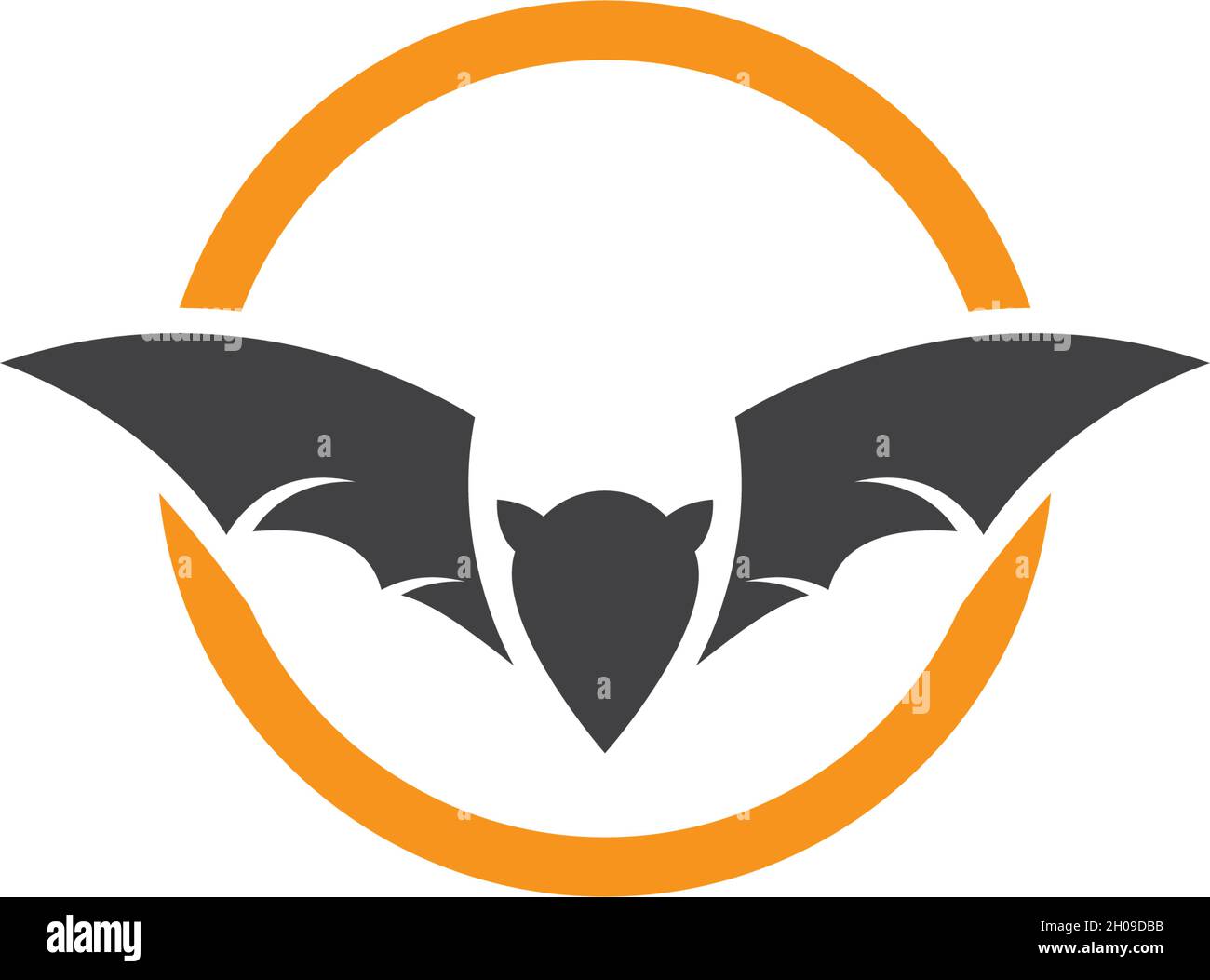 Bat ilustration logo vector template Stock Vector