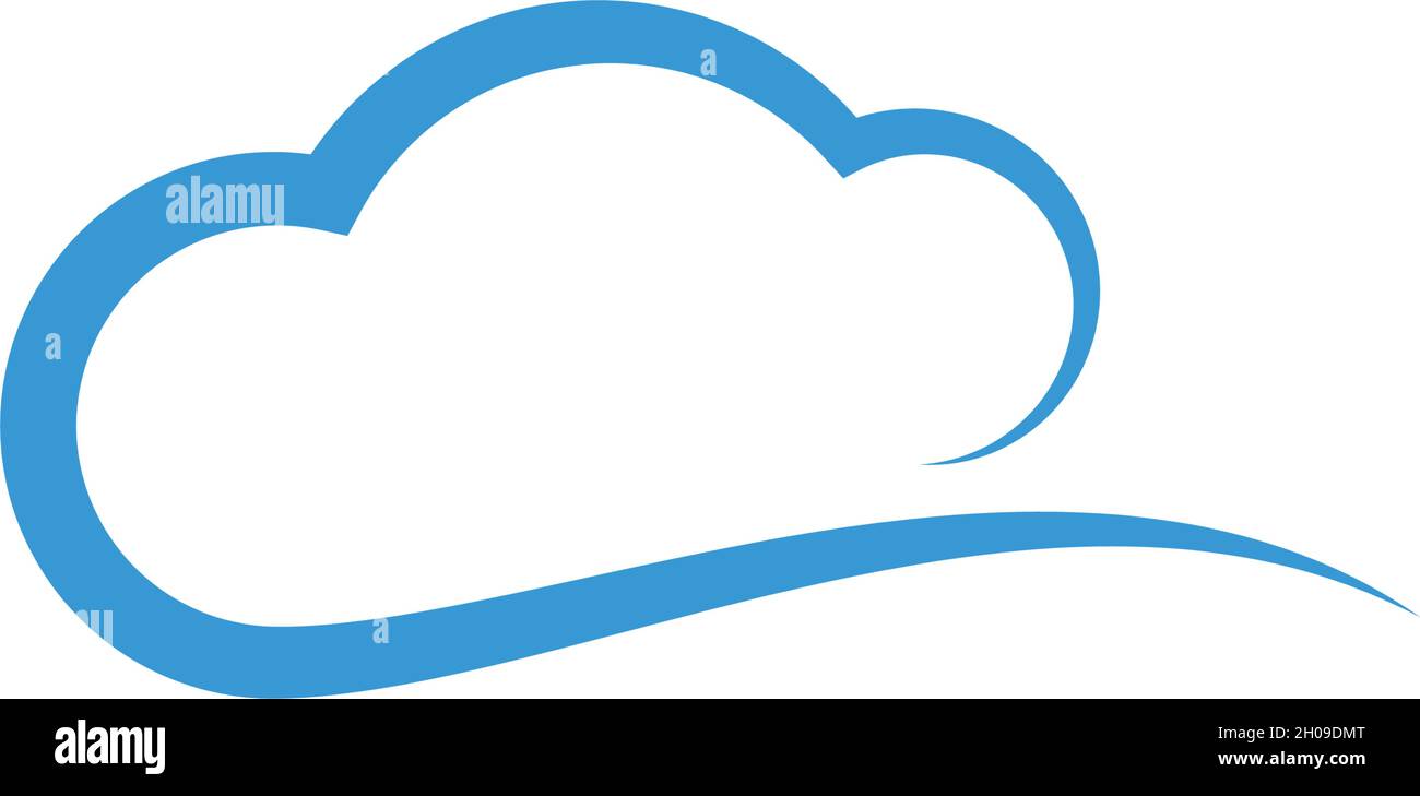 cloud logo vector icon template Stock Vector Image & Art - Alamy