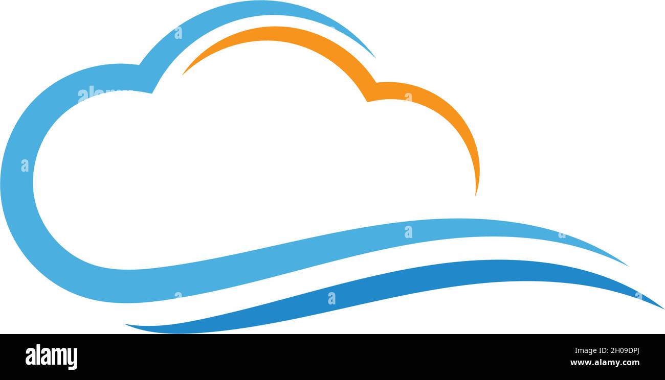 cloud logo vector icon template Stock Vector