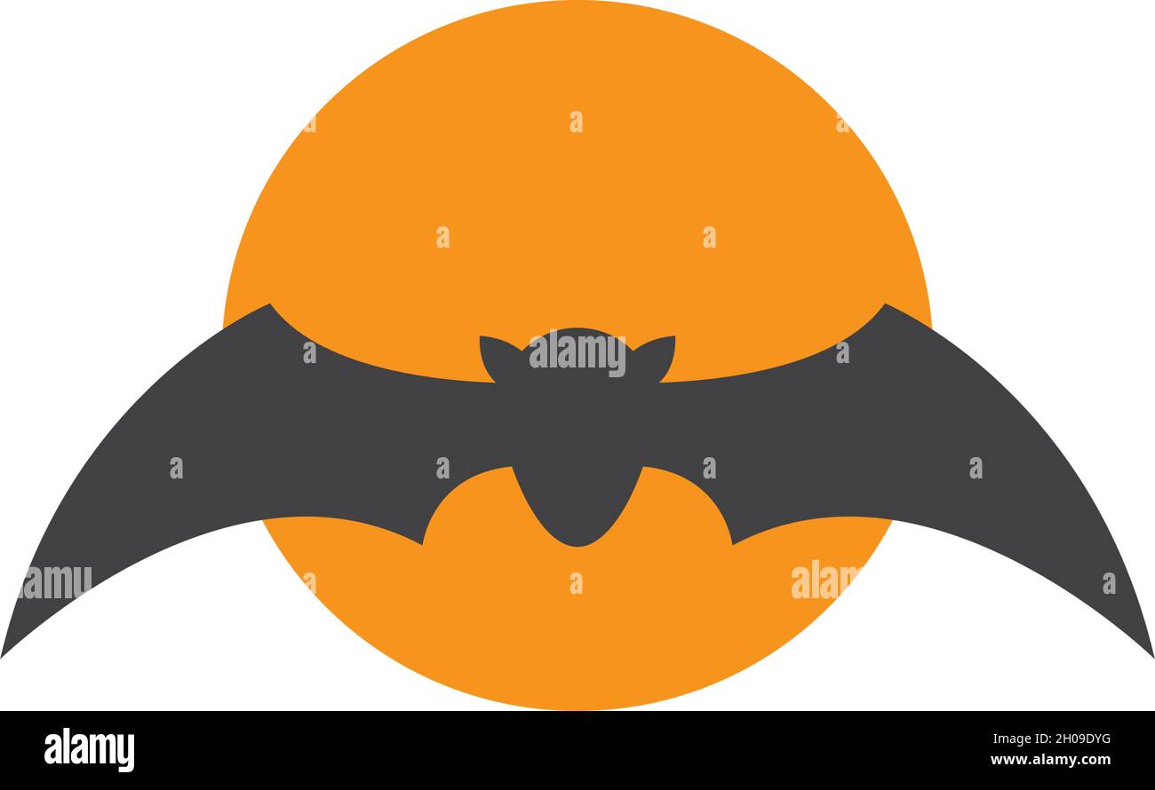 Bat ilustration logo vector template Stock Vector