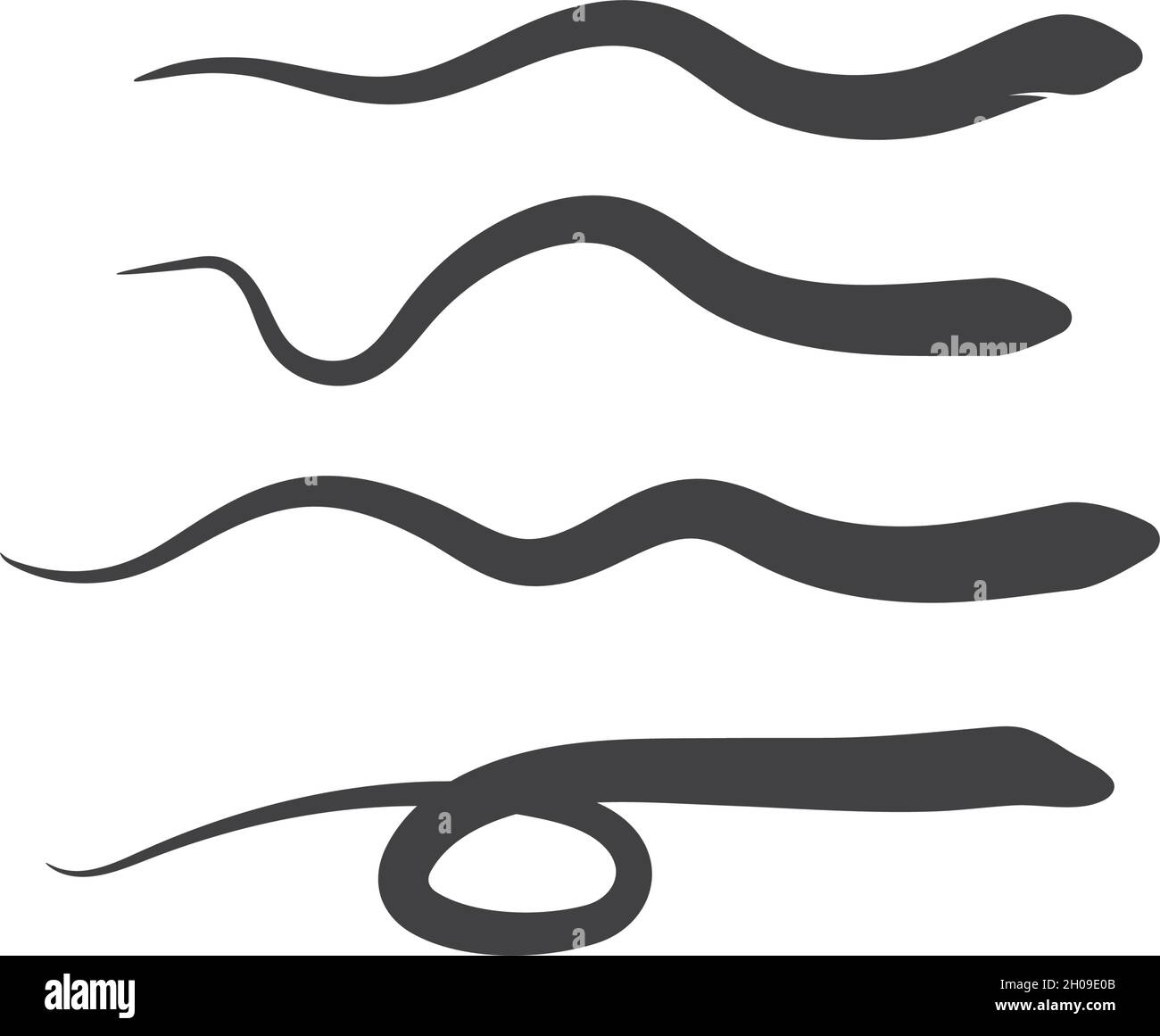 Snake logo vector ilustration template Stock Vector