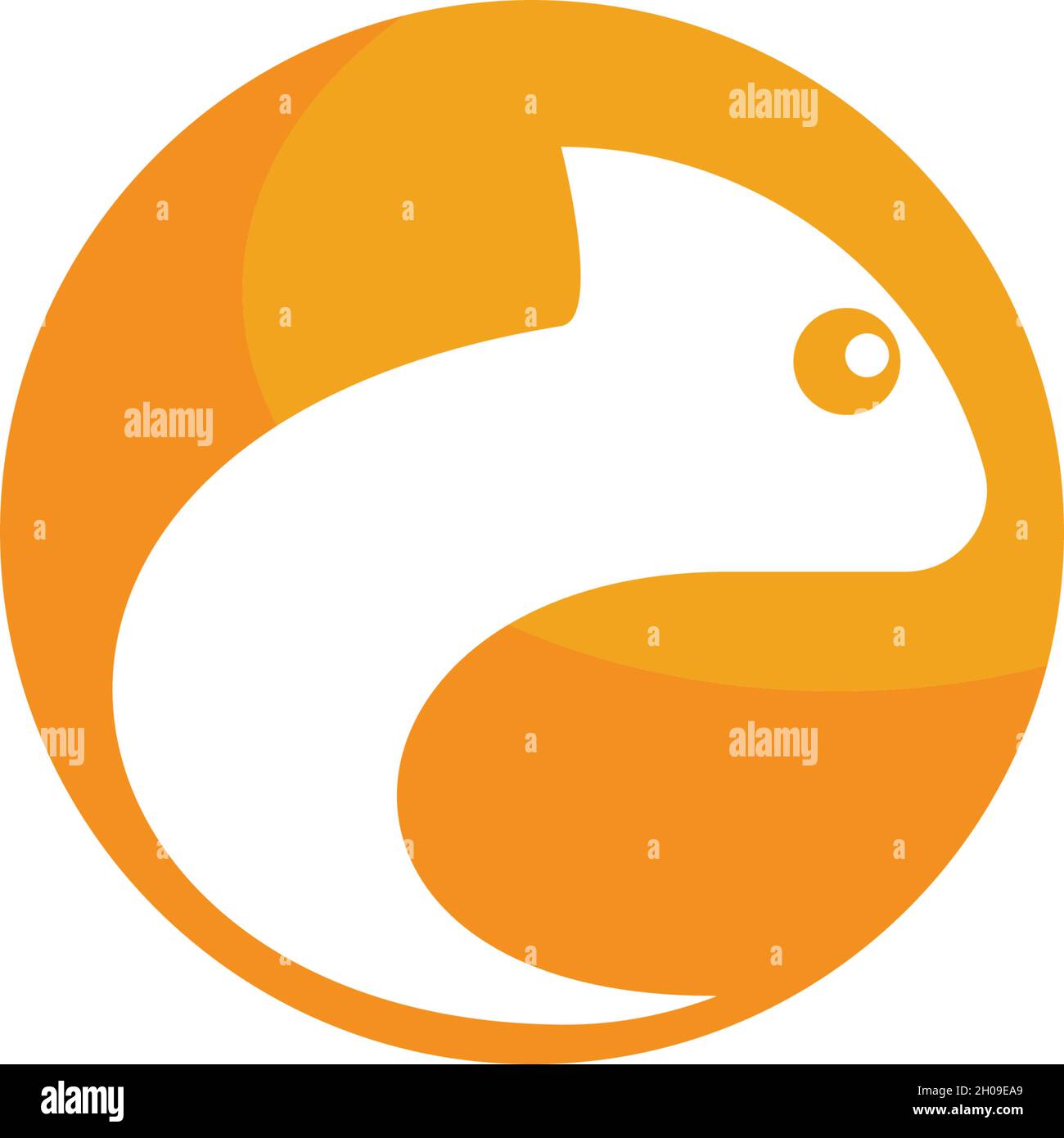chameleon logo vector illustration template Stock Vector