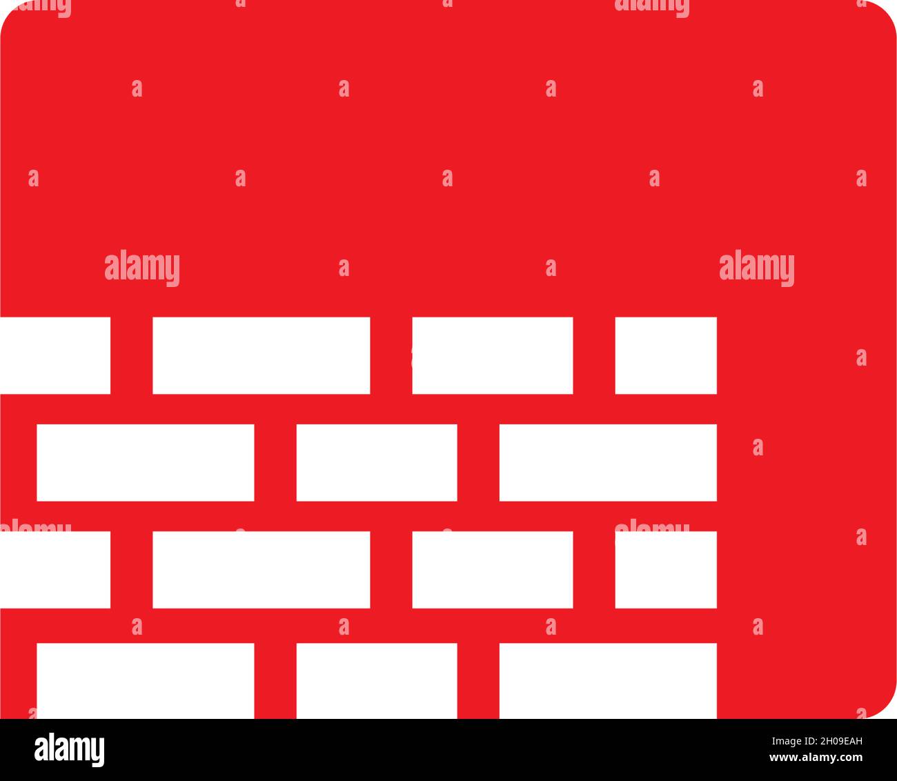 Brick wall logo vector ilustration design Stock Vector