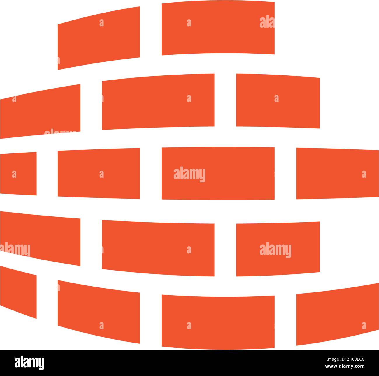 Brick Wall Logo Vector Ilustration Design Stock Vector Image And Art Alamy 7597